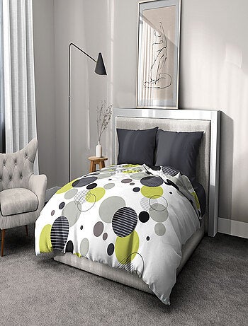 Parure de couette – Housse imprimée + taie – Douce, légère et facile d'entretien – BULLES DE REVES –