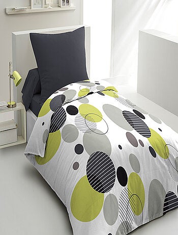 Parure de couette – Housse imprimée + taie – Douce, légère et facile d'entretien – BULLES DE REVES –