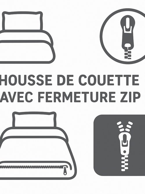 Parure de couette – Housse imprimée + taie – Douce, légère et facile d'entretien – BULLES DE REVES – - Kiabi Parure de couette – Housse imprimée + taie – Douce, légère et facile d'entretien – BULLES DE REVES – - Kiabi