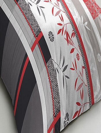 Parure de couette – Housse imprimée + taie – Douce, légère et facile d'entretien – SHIZUOKA –