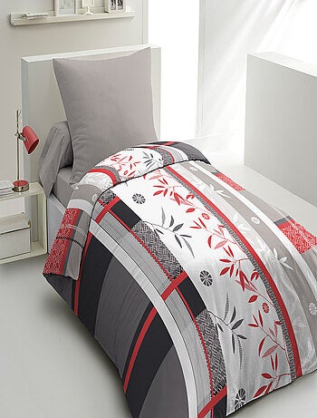 Parure de couette – Housse imprimée + taie – Douce, légère et facile d'entretien – SHIZUOKA –