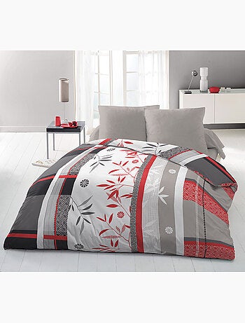 Parure de couette – Housse imprimée + taie – Douce, légère et facile d'entretien – SHIZUOKA –