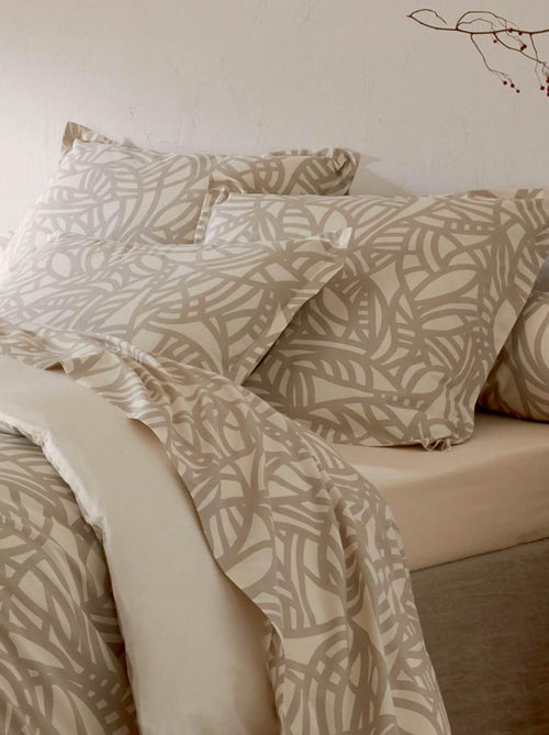 Parure de couette imprimée graphique - Kiabi