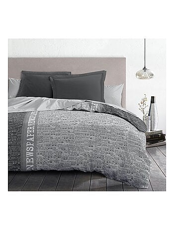 Parure de couette – Légère et facile d'entretien – Newspaper – Home linge passion