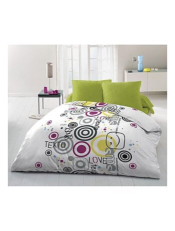 Parure de couette – Légère et facile d'entretien – SMS texto – Home linge passion