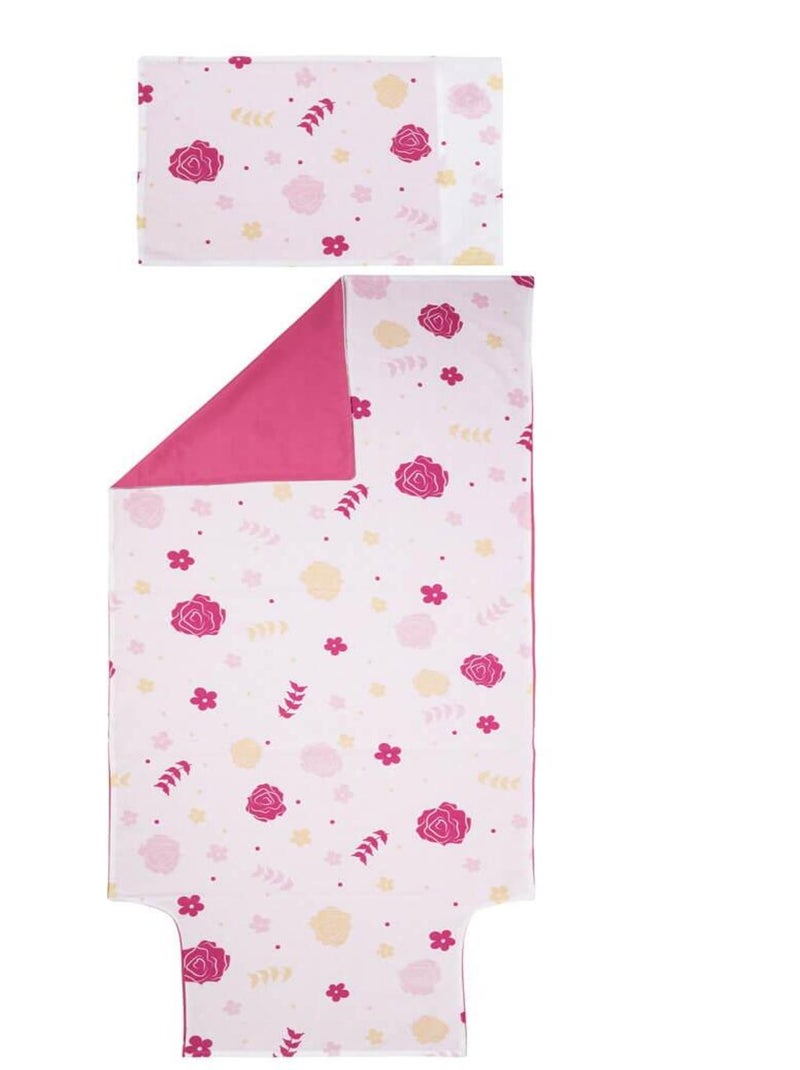 Parure de couette Liberty - 70x120 cm Rose - Kiabi