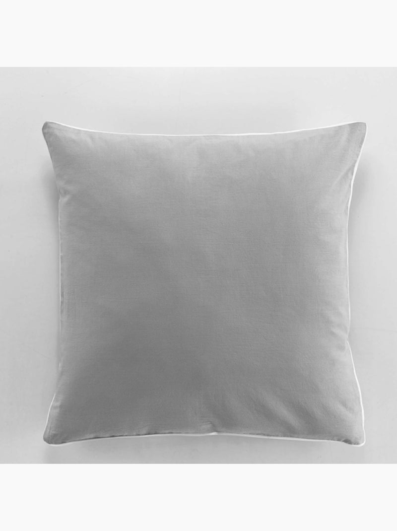 Parure de couette Linette gris Gris clair - Kiabi