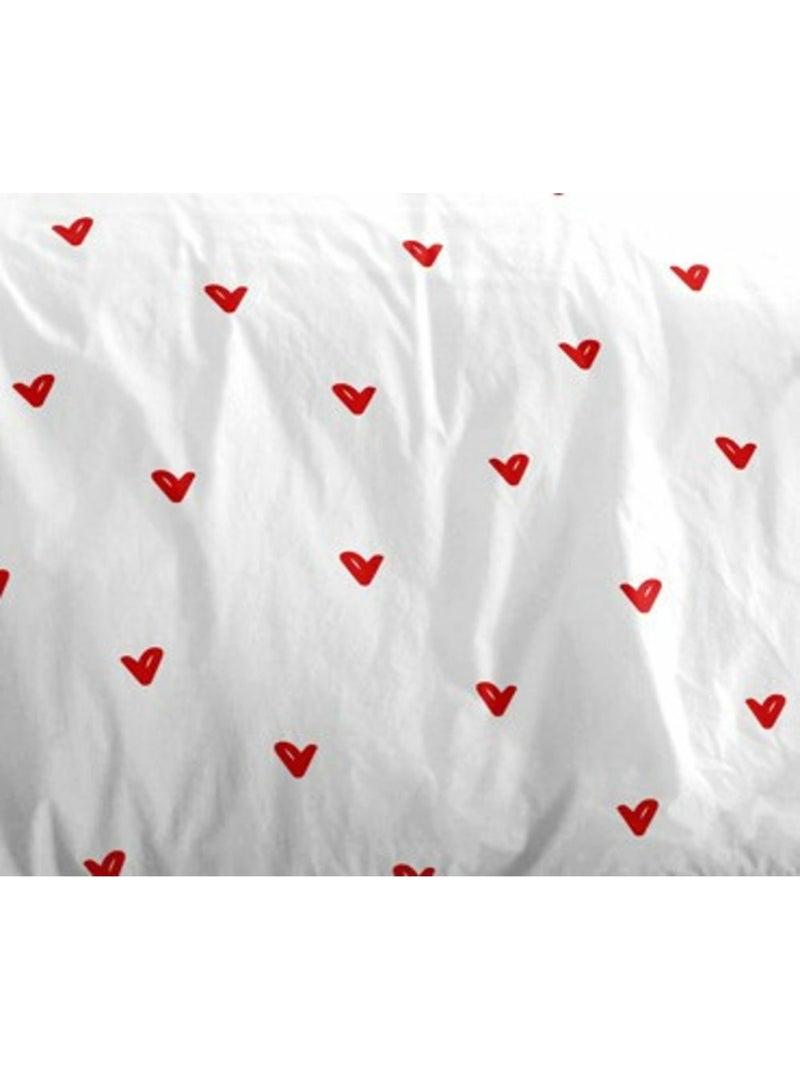 Parure de Couette Mouna 3 Pièces Microfibre 75 g/m² Rouge - Kiabi