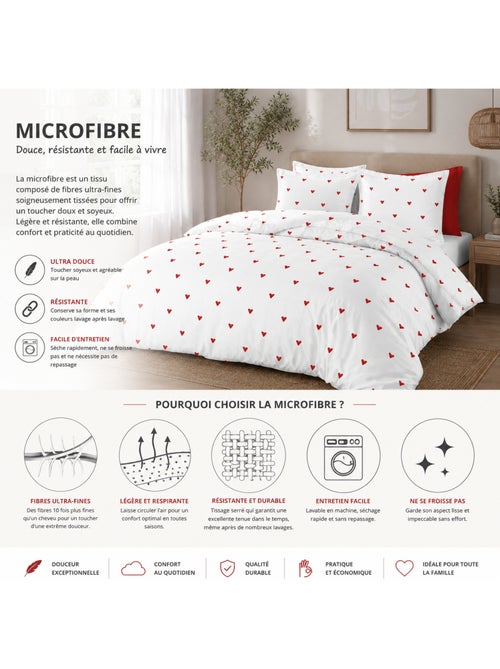 Parure de Couette Mouna 3 Pièces Microfibre 75 g/m² - Kiabi Parure de Couette Mouna 3 Pièces Microfibre 75 g/m² - Kiabi