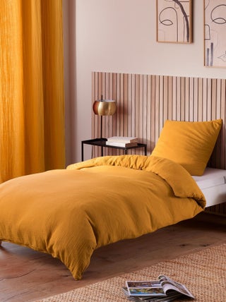 Parure de couette "Noah" Gaze de Coton 140 x 200 pour lit 1 place