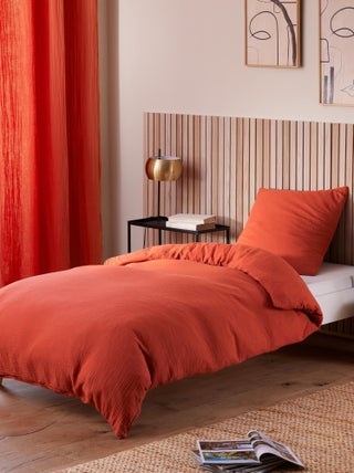 Parure de couette "Noah" Gaze de Coton 140 x 200 pour lit 1 place