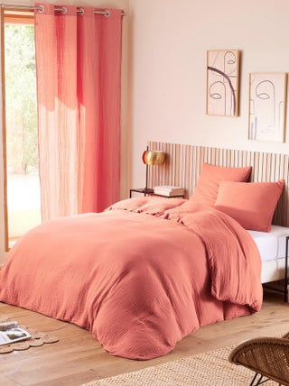 Parure de couette "Noah" Gaze de Coton 260 x 240 pour lit 2 Places "King Size" 160 à 180 cm