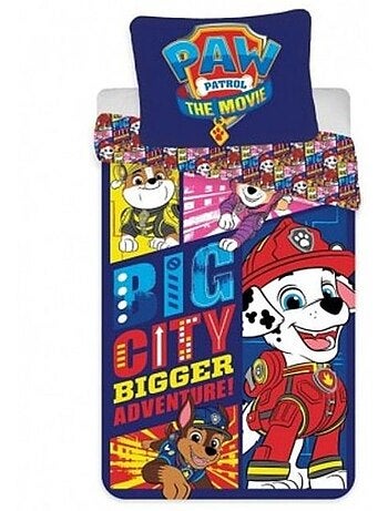 Parure de couette réversible coton 100x135 + taie - PAW PATROL