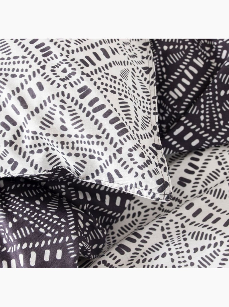 Parure de couette Réversible Today 100% Coton 57 fils 5.3 Multicolore - Kiabi