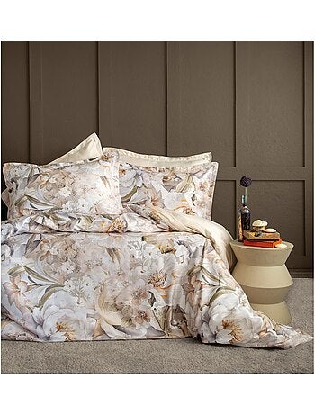 Parure de couette, satin de coton imprimé