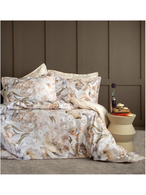 Parure de couette, satin de coton imprimé - Kiabi Parure de couette, satin de coton imprimé - Kiabi