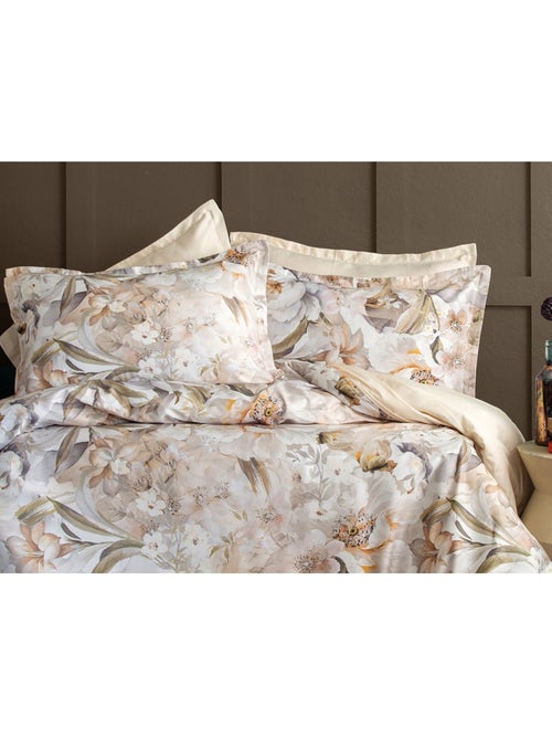 Parure de couette, satin de coton imprimé - Kiabi Parure de couette, satin de coton imprimé - Kiabi