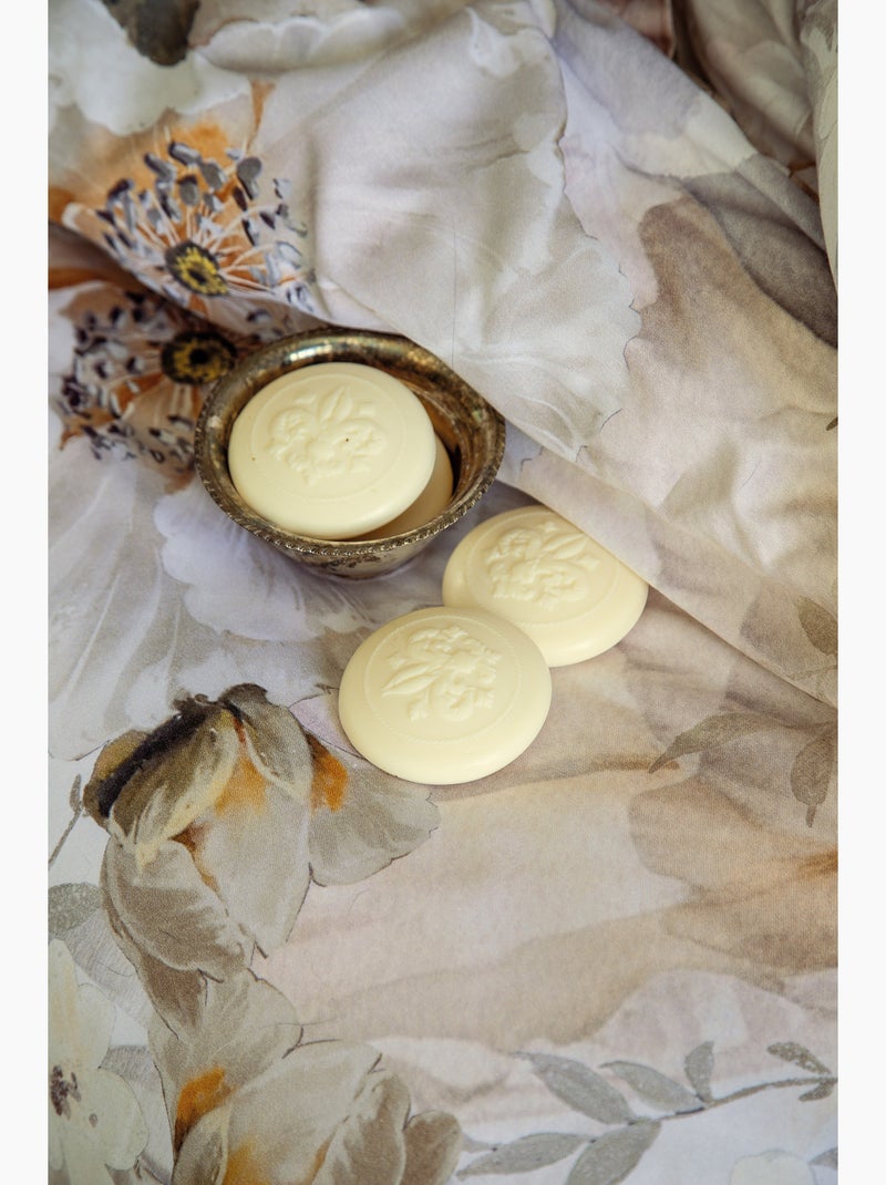 Parure de couette, satin de coton imprimé Beige - Kiabi