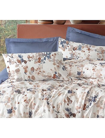Parure de couette, satin de coton imprimé