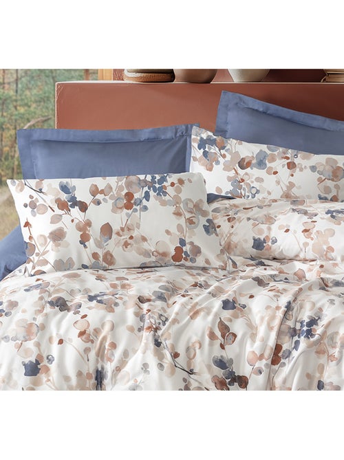 Parure de couette, satin de coton imprimé - Kiabi Parure de couette, satin de coton imprimé - Kiabi