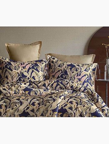 Parure de couette, satin de coton imprimé