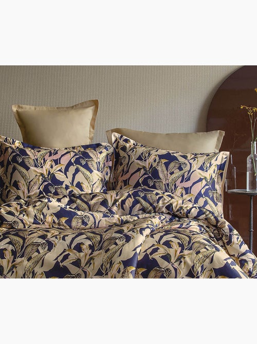 Parure de couette, satin de coton imprimé - Kiabi Parure de couette, satin de coton imprimé - Kiabi