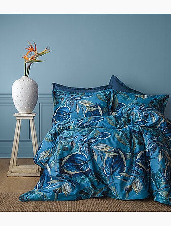 Parure de couette, satin de coton imprimé