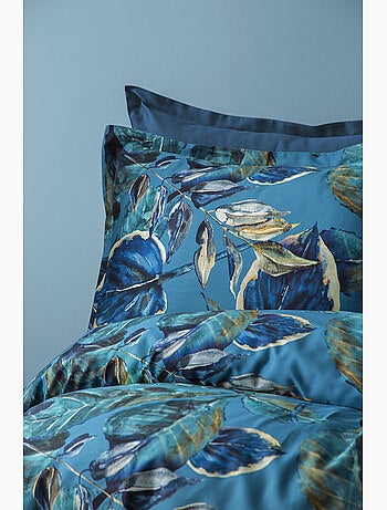 Parure de couette, satin de coton imprimé