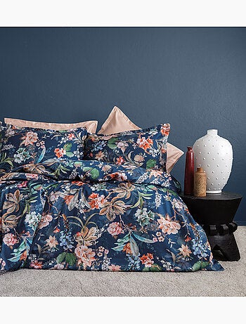 Parure de couette, satin de coton imprimé