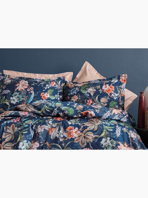 Parure de couette, satin de coton imprimé - Kiabi Parure de couette, satin de coton imprimé - Kiabi