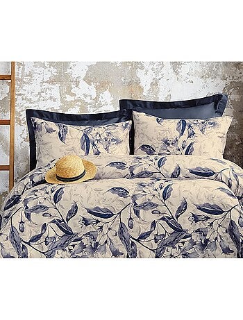 Parure de couette, satin de coton imprimé
