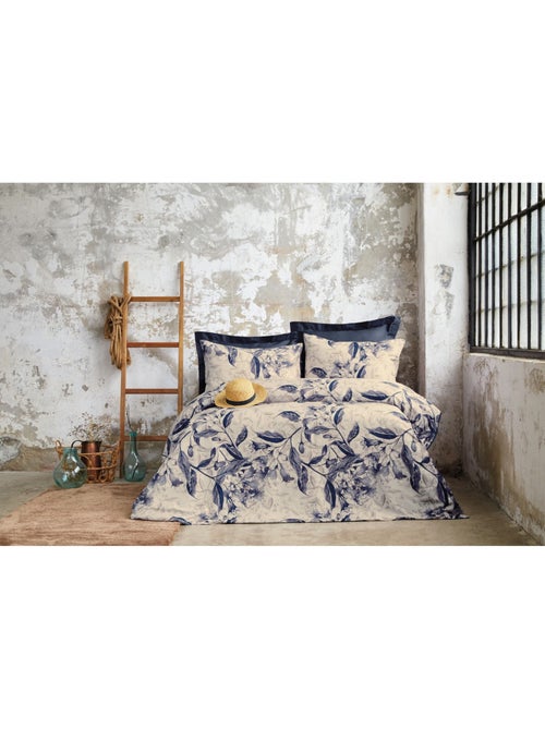 Parure de couette, satin de coton imprimé - Kiabi Parure de couette, satin de coton imprimé - Kiabi