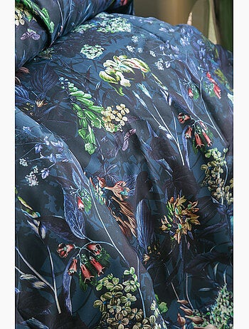 Parure de couette, satin de coton imprimé