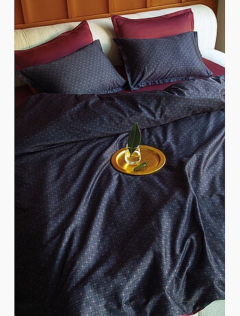 Parure de couette, satin de coton imprimé