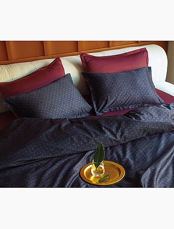 Parure de couette, satin de coton imprimé