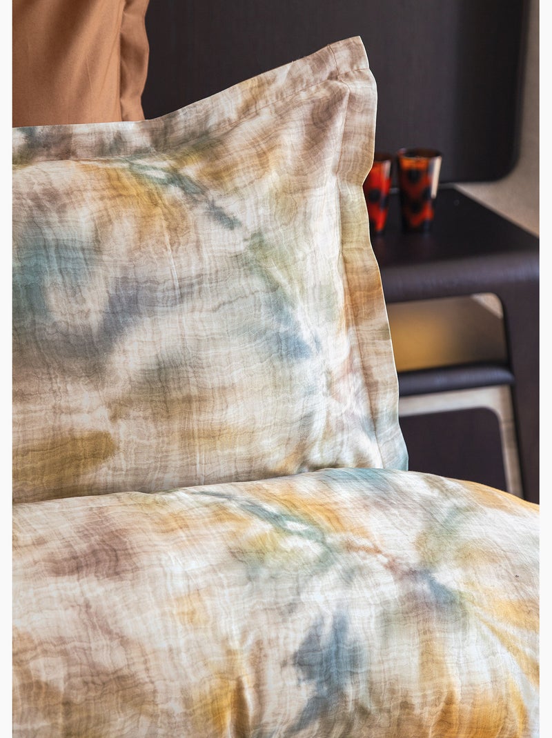 Parure de couette, satin de coton imprimé Multicolore - Kiabi
