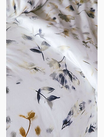 Parure de couette, satin de coton imprimé
