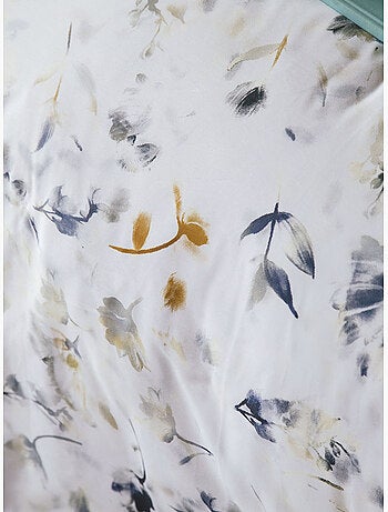 Parure de couette, satin de coton imprimé