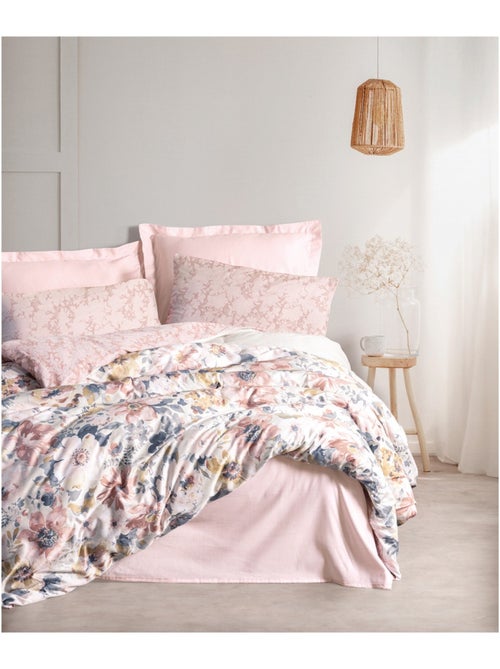 Parure de couette, satin de coton imprimé - Kiabi Parure de couette, satin de coton imprimé - Kiabi