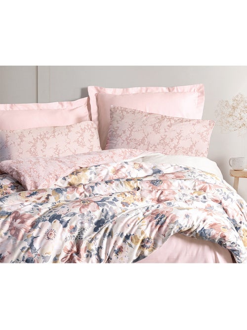 Parure de couette, satin de coton imprimé - Kiabi Parure de couette, satin de coton imprimé - Kiabi