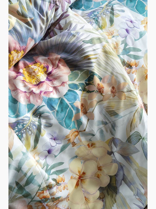 Parure de couette, satin de coton imprimé - Kiabi Parure de couette, satin de coton imprimé - Kiabi
