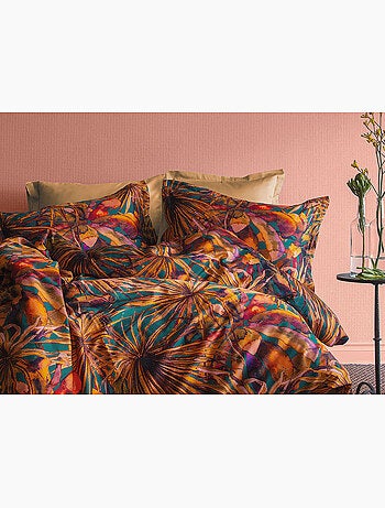 Parure de couette, satin de coton imprimé