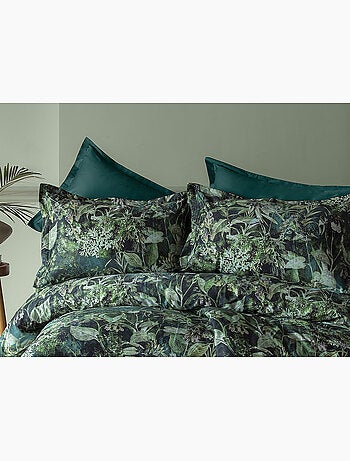 Parure de couette, satin de coton imprimé