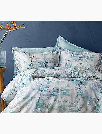 Parure de couette, satin de coton imprimé
