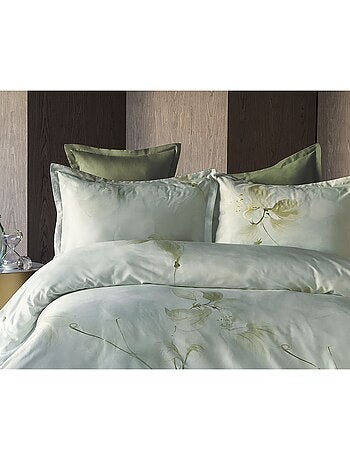Parure de couette, satin de coton imprimé