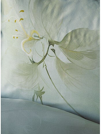 Parure de couette, satin de coton imprimé