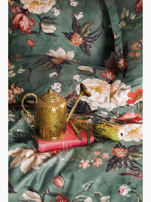 Parure de couette, satin de coton imprimé - Kiabi Parure de couette, satin de coton imprimé - Kiabi