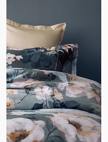 Parure de couette, satin de coton imprimé