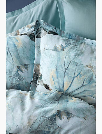 Parure de couette, satin de coton imprimé
