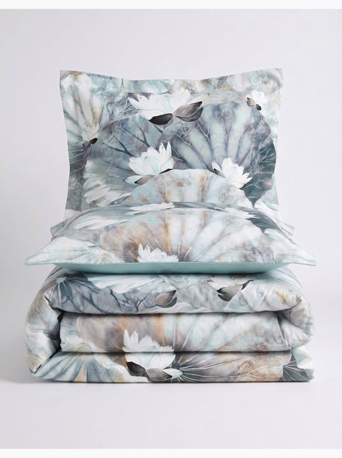 Parure de couette, satin de coton imprimé - Kiabi Parure de couette, satin de coton imprimé - Kiabi